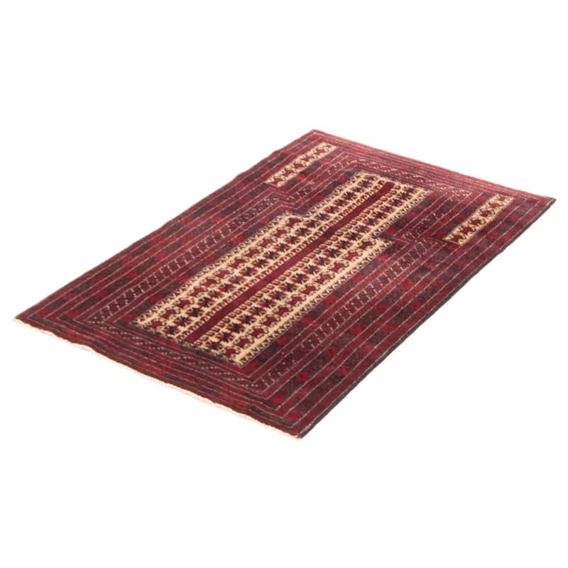 Teimani Beige Rug 3'1" x 4'9" - 3'1 x 4'9