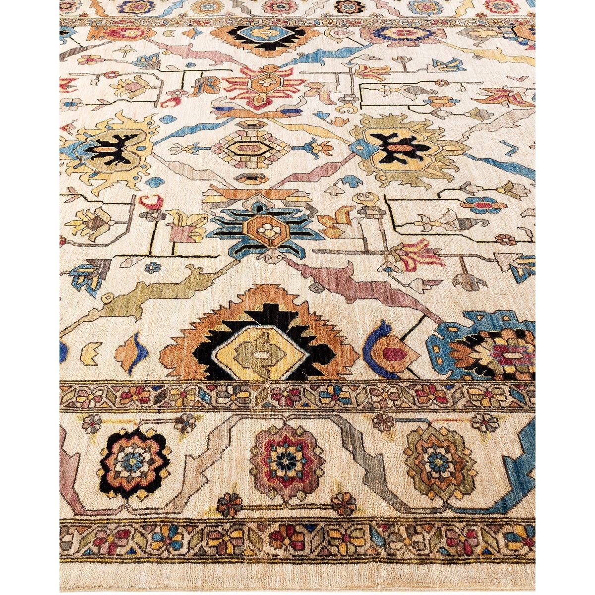 Serapi One-of-a-Kind Hand-Knotted Area Rug - Ivory, 8' 3" x 10' 5" - 8' 3" x 10' 5"