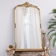 preview thumbnail 1 of 5, Hardt Handcrafted Over Mantel Mirror by Christopher Knight Home Antique Gold + Mirror