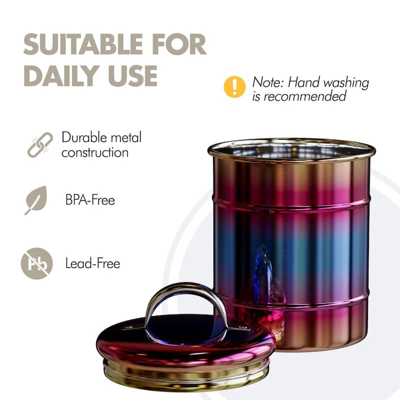 Amici Home Rainbow Metal Canister