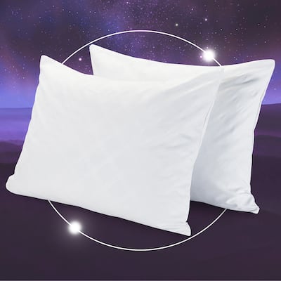 Zentech Essentials Twin Pack Gel-Infused Memory Foam Cluster Pillows - Standard 20" x 26"