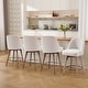preview thumbnail 26 of 26, 26" Counter Height Swivel Bar Stool, Upholstered Counter Stools - 23.8" (D) x 21.7" (W) x 38" (H)