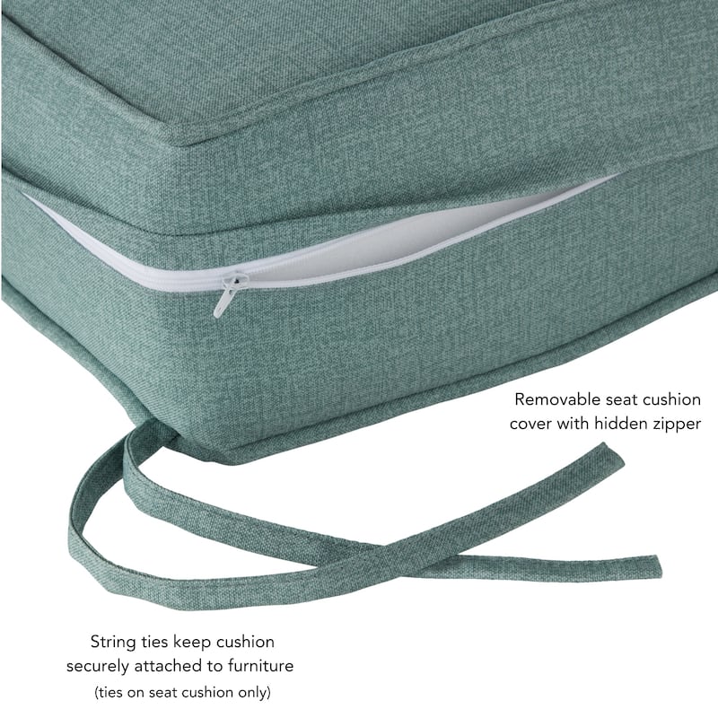 Outdoor 2-Piece Premium Deep Seat Cushion Set (Cushions Only)