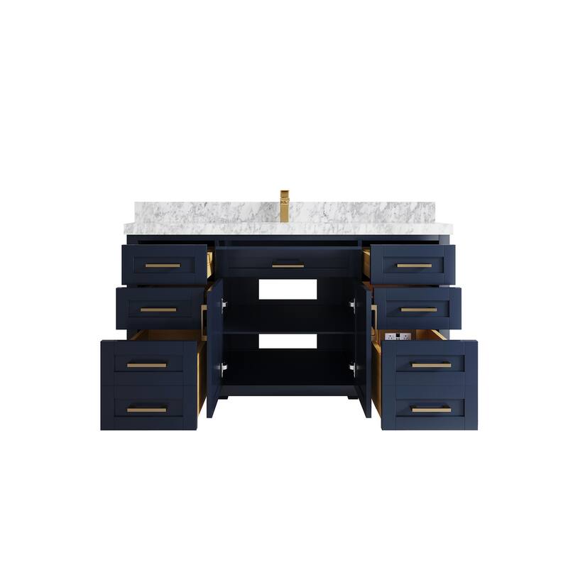 Willow Collections 60 in. W x 22 in. D Cambridge Single Sink Bathroom Vanity with Countertop