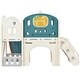 preview thumbnail 16 of 30, Kids Slide Playset Structure 7 in 1 with Slide and Basketball Hoop