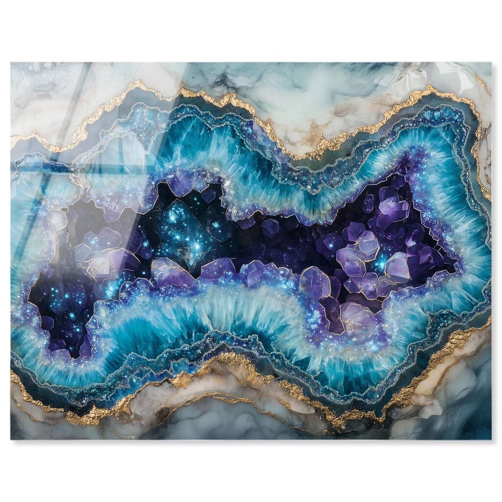 Stellar Shard Core Acrylic by Art Remedy, Ready to Hang