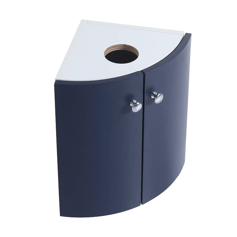 Corner Bathroom Vanity Sink Combo for Small Space