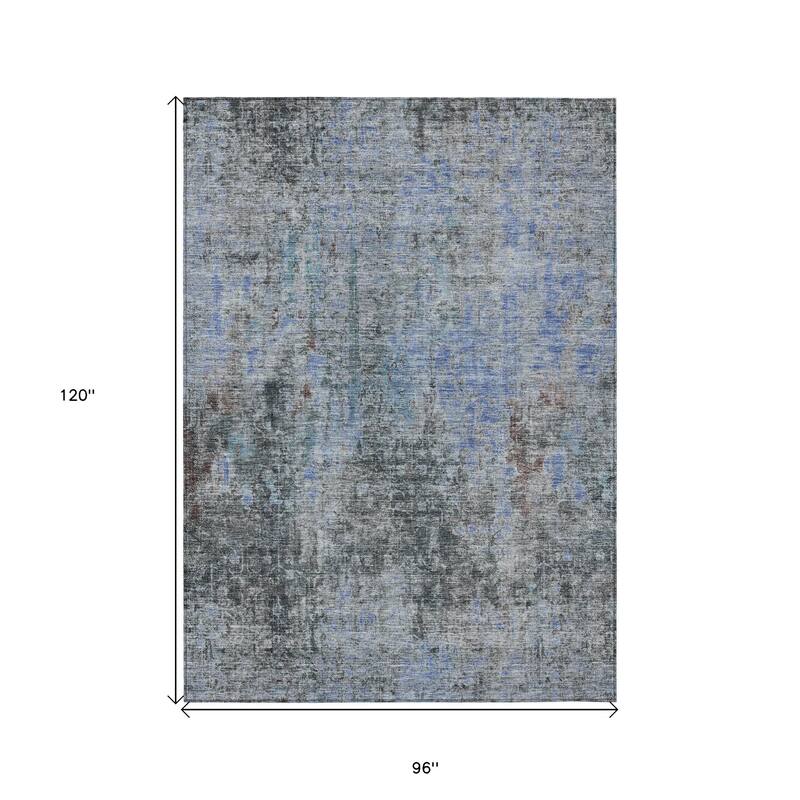 HomeRoots Abstract Transitional Rectangle Outdoor Rug