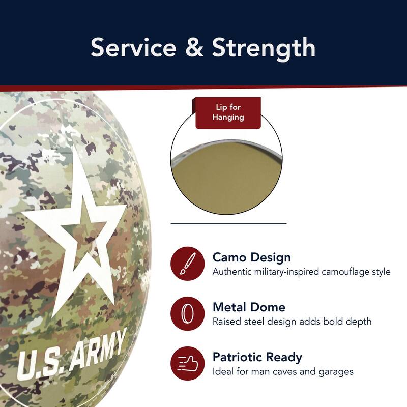 Dome Shaped Metal Wall Art Sign - 15" x 15" Retro Vintage Wall Décor for Bar, Man Cave, Garage, Game Room & Home - 15" x 15"