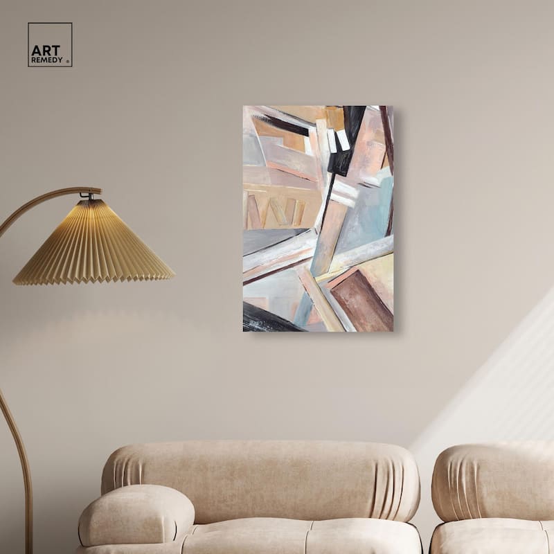 Balancing Lines II Canvas by Art Remedy, Gallery Wrapped