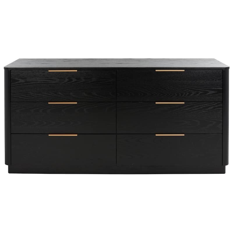 SAFAVIEH Couture Oliviera 6 Drawer Wood Dresser