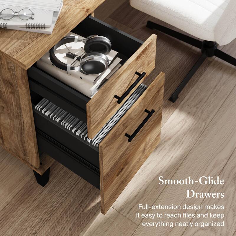 Bush Furniture Somerset 72W Office Desk with Storage Drawers