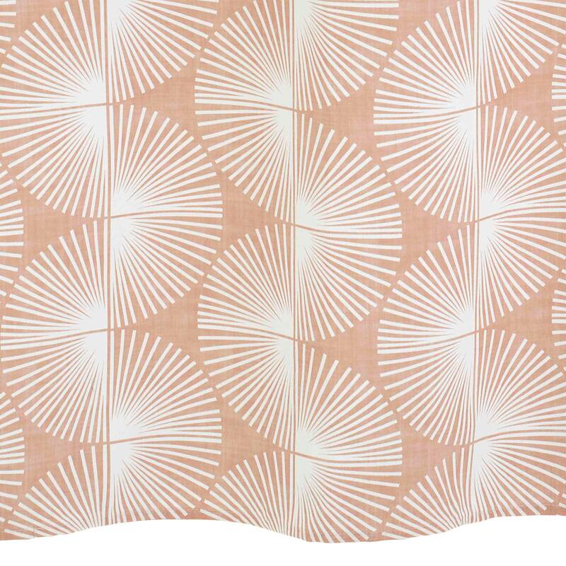 Nicole Miller Kendall Clay Shower Curtain & Hook Set