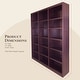 preview thumbnail 6 of 11, Concepts in Wood Bookshelf, 18 Shelf, Triple Wide, 84 inch Tall