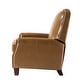 preview thumbnail 23 of 96, Gladis Modern Retro Genuine Leather Recliner with Nailhead Trim Set of 2 by HULALA HOME