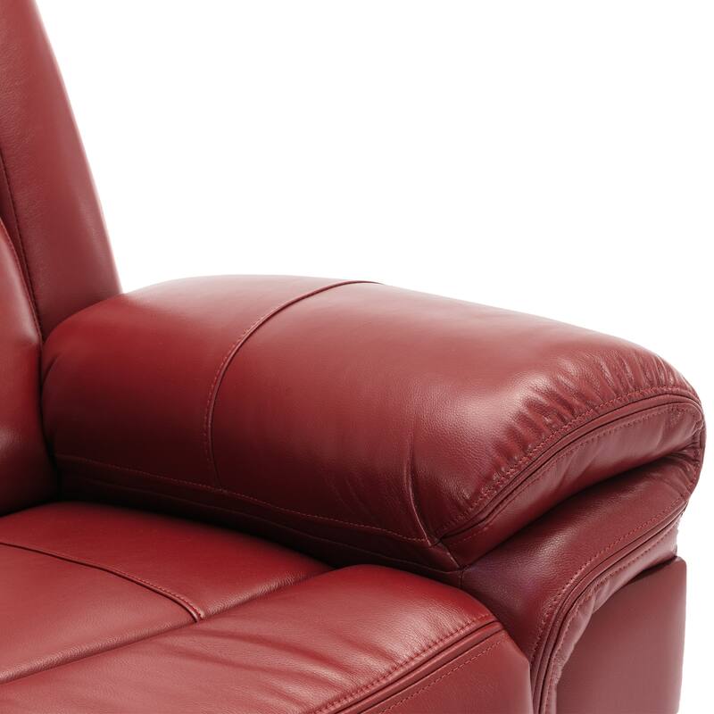 Home Theater Seating Manual Recliner Chair with LED Light Strip for Living Room,Bedroom, Black
