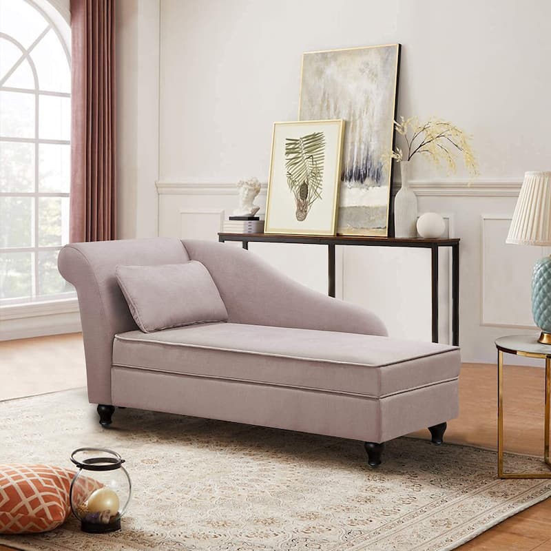 chaise lounge indoor Upholstered Sofa Recliner Lounge Chair for Living Room Bedroom - Tan