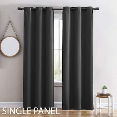 Thermal Insulated Blackout Grommet Single Panel Curtain, 39x63, 39x84