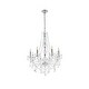 preview thumbnail 7 of 6, Verona 8-Light 28 in. Chandelier (Available in Chrome and Gold)