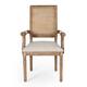Maria Wood and Cane Upholstered Dining Chair by Christopher Knight Home - 23.75" L x 23.75" W x 39.75" H