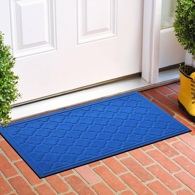 A1HC New All Weather Superior Dirt and Moisture Absorbing Polypropylene Door Mat with Non-Slip Backing for Inside Outside Use