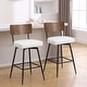 preview thumbnail 26 of 136, 26"/29" Faux Leather Swivel Counter/Bar Stools Set of 2/3