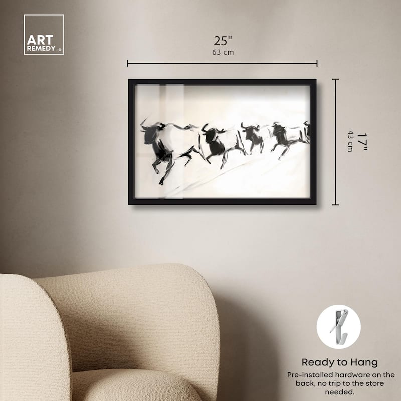 Bovine II Shadowbox by Art Remedy