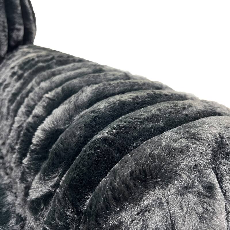 Roundhill Furniture Solenne Oversized Chair and a Half with Jumbo Corduroy Upholstery, Reversible Cushion, and Accent Pillow