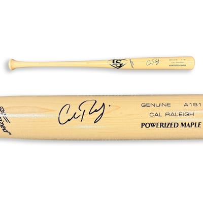 Cal Raleigh Seattle Mariners Autographed Louisville Slugger Game Model Signed Bat Fanatics Authentic COA - 8' x 11'