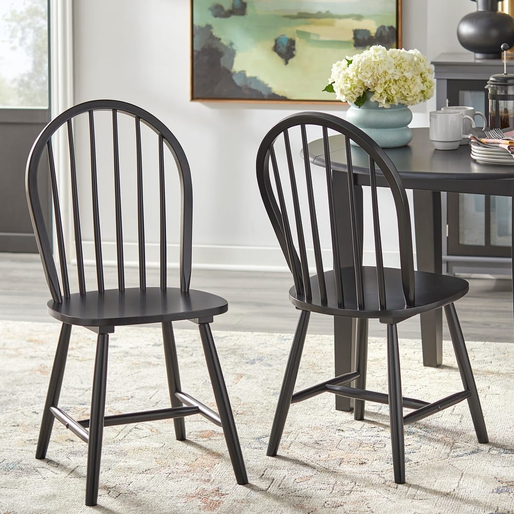 Simple Living Franklin Solid Wood Spindle Dining Chair (Set of 2)