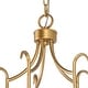 preview thumbnail 13 of 15, Mid-century Modern Gold French Country Candle Unique Chandelier Vintage Dining Room Pendant Lighting