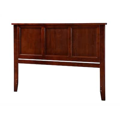 Classic Wood Panel Headboard with Traditional Detailing, USB Charging Port, Fits Standard Bed Frames