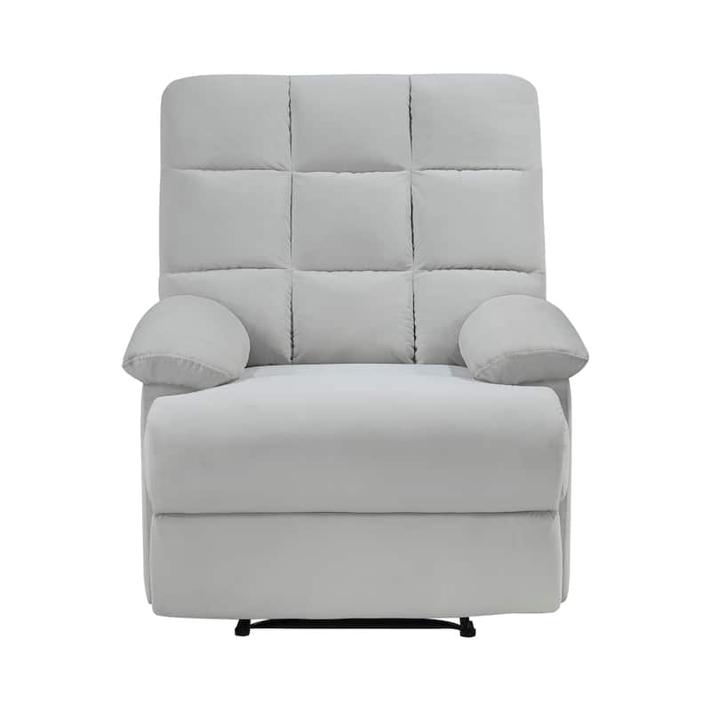 Adna Velvet Manual Reclining Chair