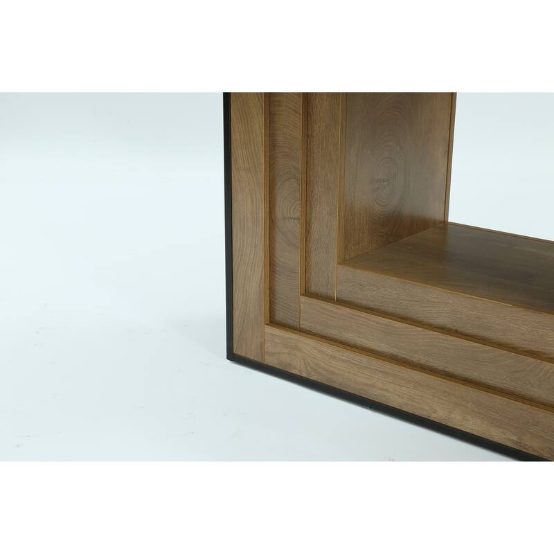 Large Rectangular Conference Table with Sturdy Base