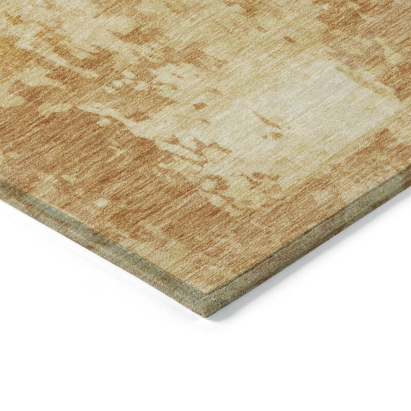 Machine Washable Indoor/Outdoor Contemporary Blend Chantille Rug