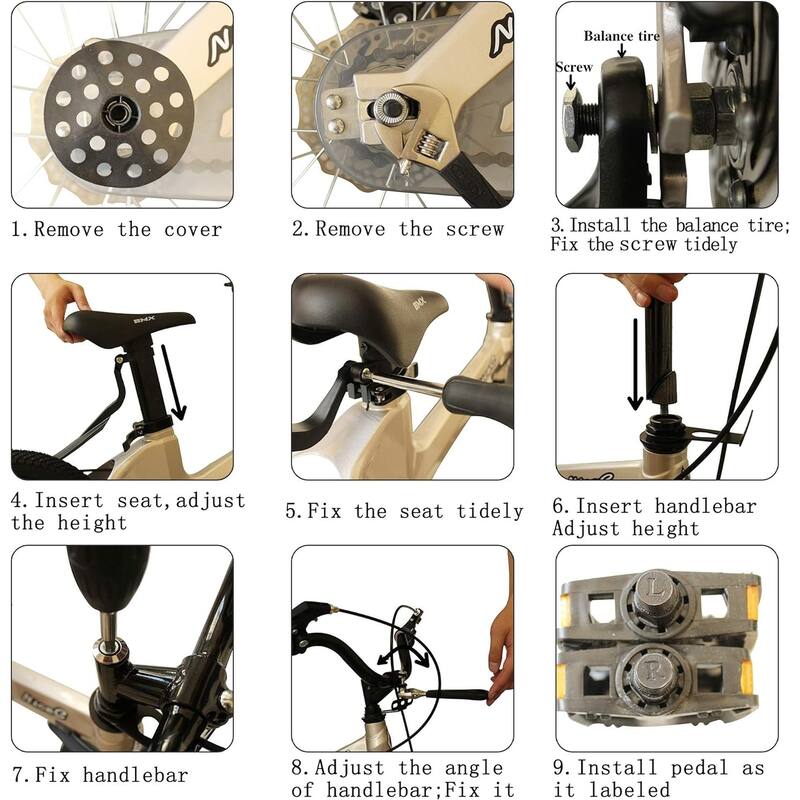 Training Wheel Bike, Kids Bike Boys Girls, BMX Mountain with Dual Disc Brake 12-14-16-18 inch