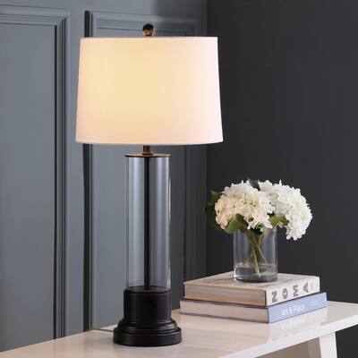SAFAVIEH Lighting 31-inch Jayse Black LED Table Lamp (Set of 2) - 14"x14"x30.5"