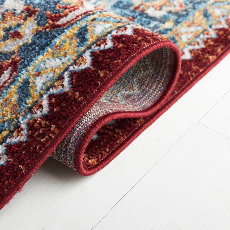 SAFAVIEH Bayside Machine Washable Milica Oriental Rug