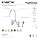 preview thumbnail 3 of 1, English Country Bridge Kitchen Faucets with Brass Sprayer