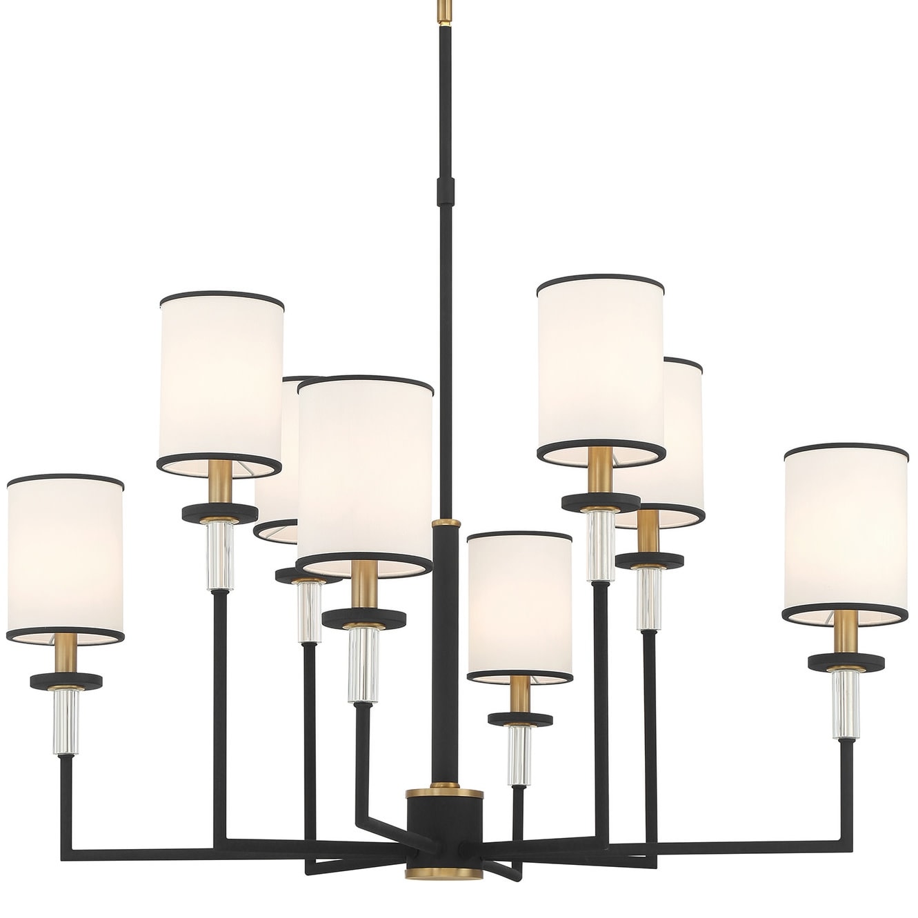 Crystorama Lighting Group HAT-478 Hatfield 8 Light 33" Wide Crystal