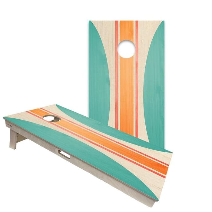 Surf Board Beau Surf Board Regulation 2x4 Cornhole Board Set