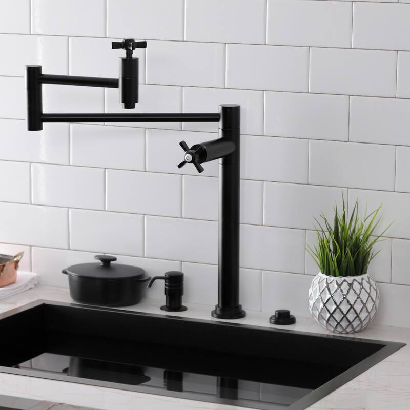 Millennium Two-Handle 1-Hole Deck Mount Pot Filler Faucet
