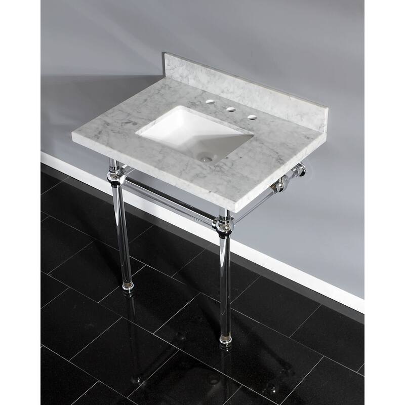 Kingston Brass Templeton 30" Rectangular Marble Wall Mounted Bathroom
