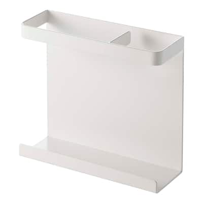 Yamazaki Home Magnetic Wrap Holder, Steel, Holds 2 lbs - L 3.1 x W 8 x H 6.1 inches