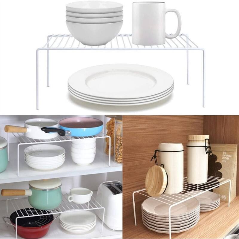 Cabinet Storage Shelf Rack Set of 6 - 9.4"D x 13"W x 5.5"H