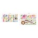 preview thumbnail 4 of 2, Walplus Zoo Friends Learning Alphabet Kids Wall Sticker Nursery Decor