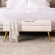 preview thumbnail 6 of 92, Velvet Storage Ottoman Bench with gold legs and Nailhead Trim for Bedroom/End of Bed/Entryway/Window