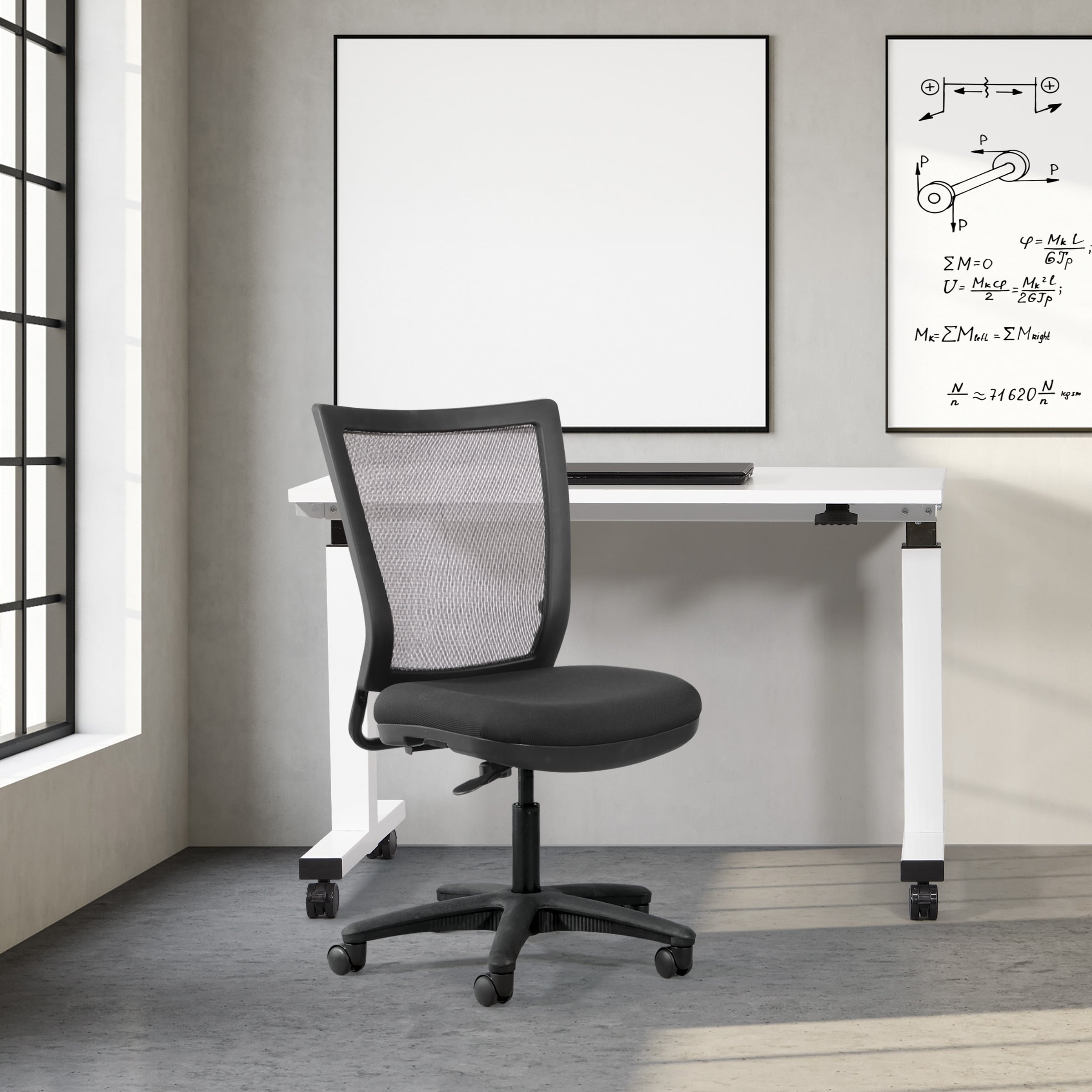 OSP Office Task Chair with Mesh Back and Adjustable Height