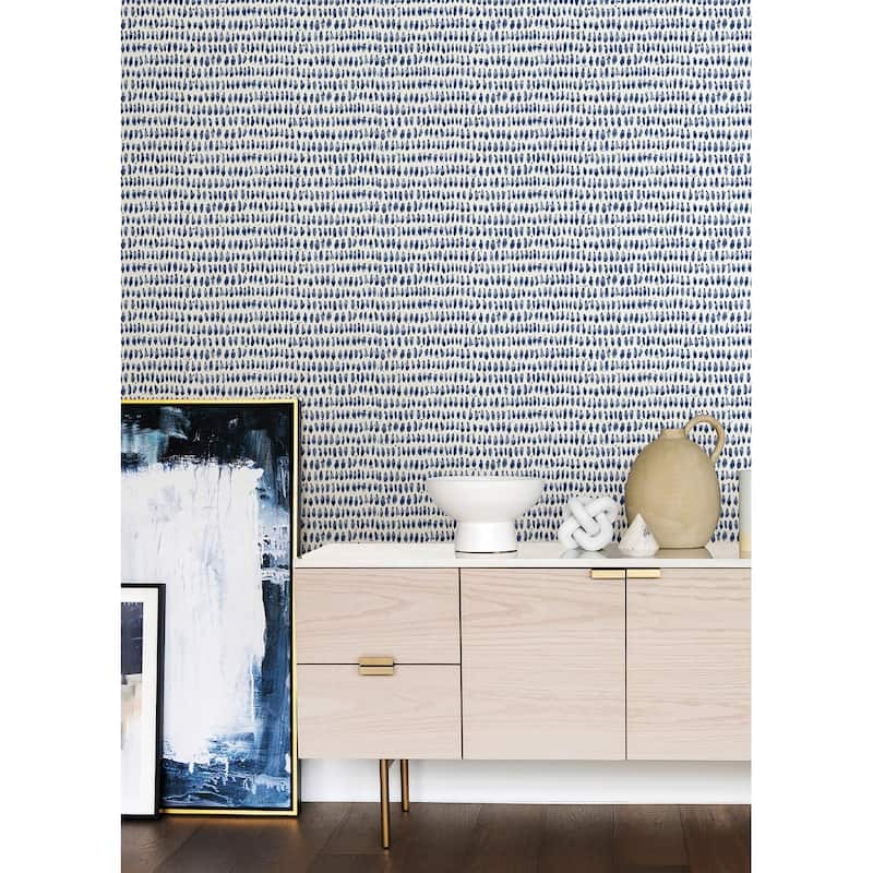 InHome Scott Living Mystical Navy Peel & Stick Wallpaper