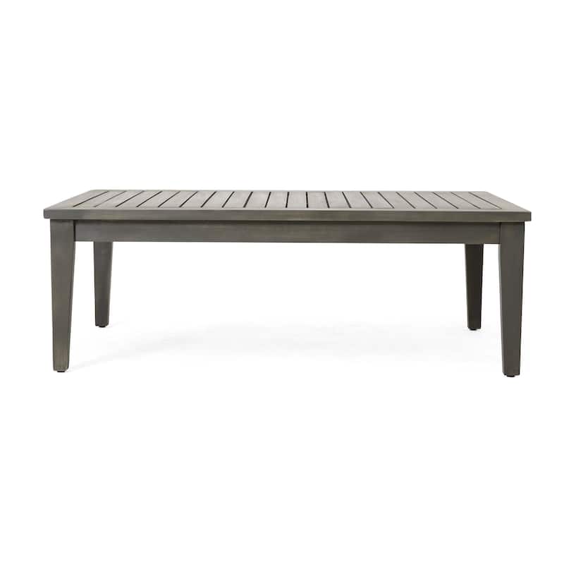 Remy Outdoor Acacia Wood 4 Pieces Patio Chat Set by Christopher Knight Home
